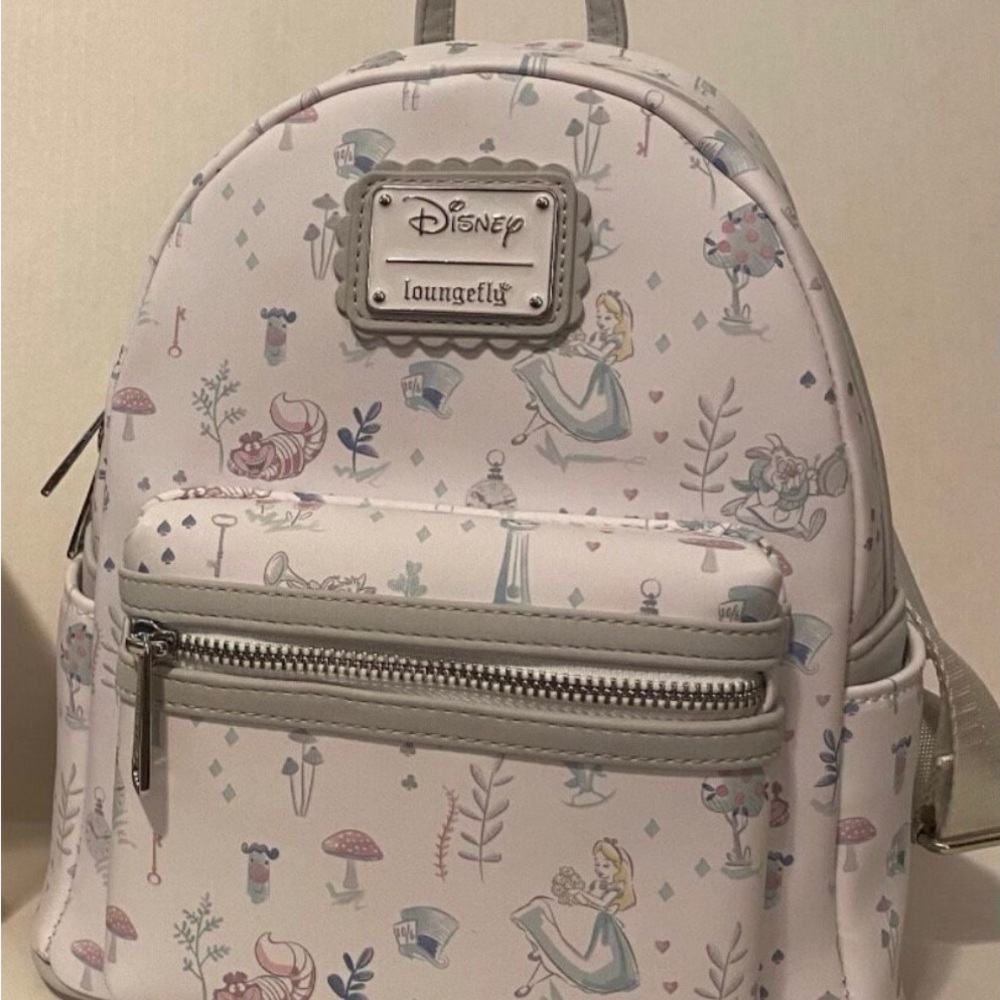 Disney Loungefly Alice in Wonderland Backpack Floral Pastel